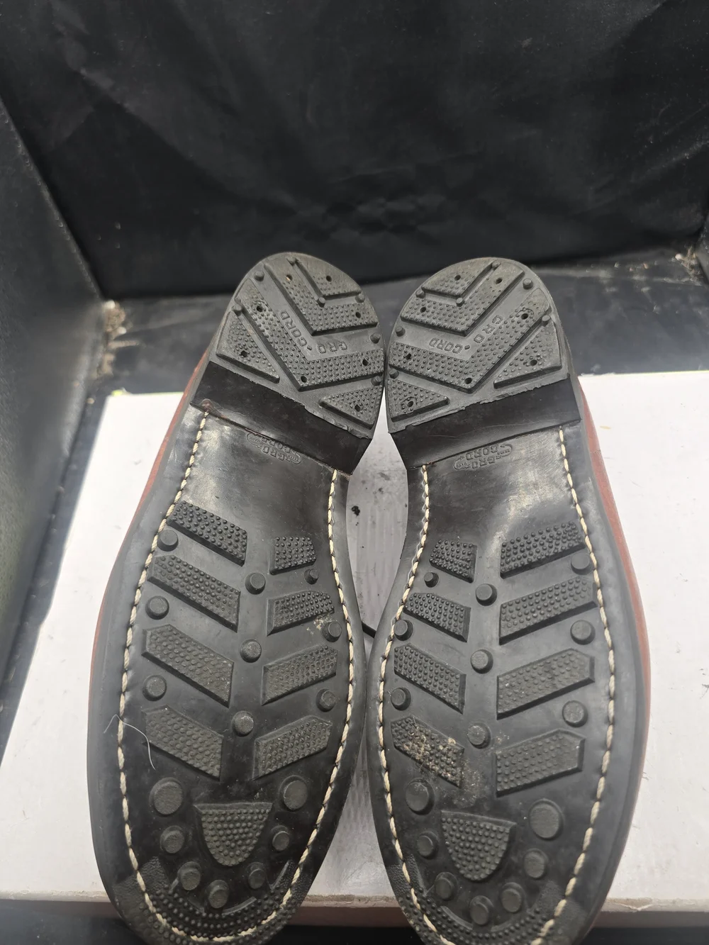 Men's Brown Leather Lace-Up Boat Moccasins